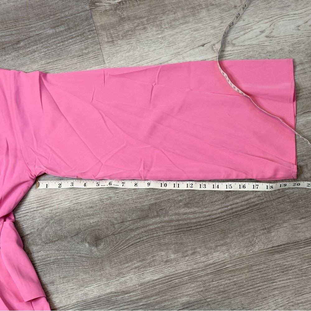 Pretty Lavish Josephine knot-detail woven midaxi dress Candy pink Women’s 2 XS - Picture 13 of 16